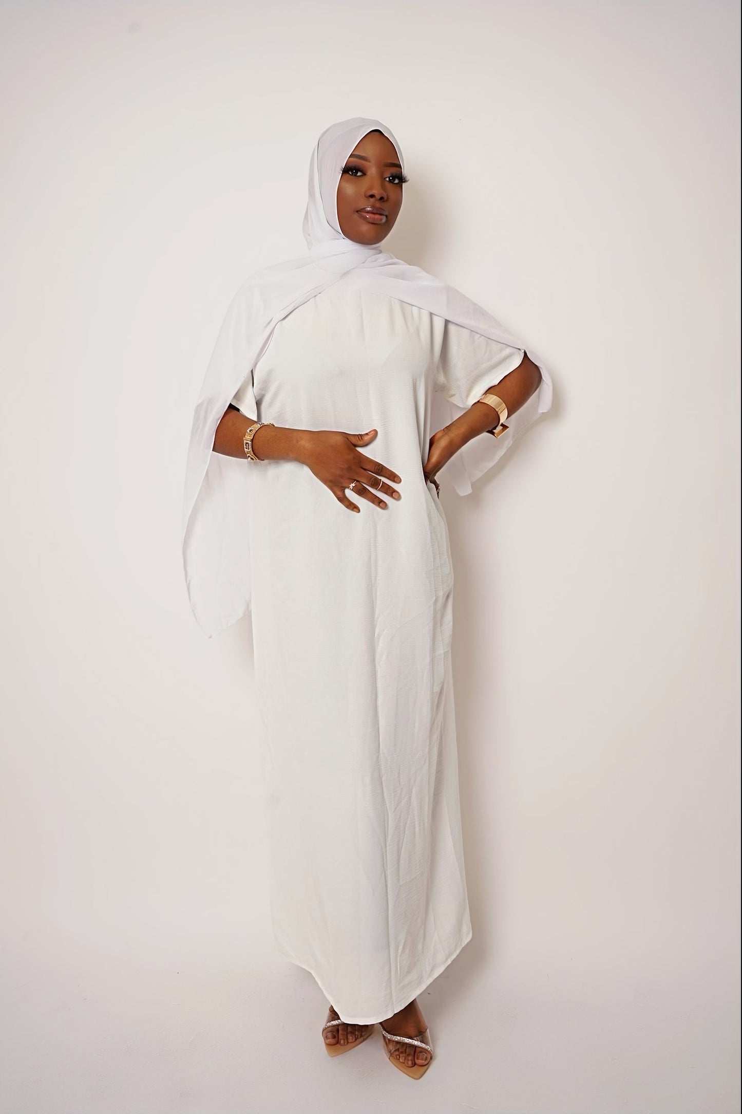 Essential Maxi Inner Slip Dress - White