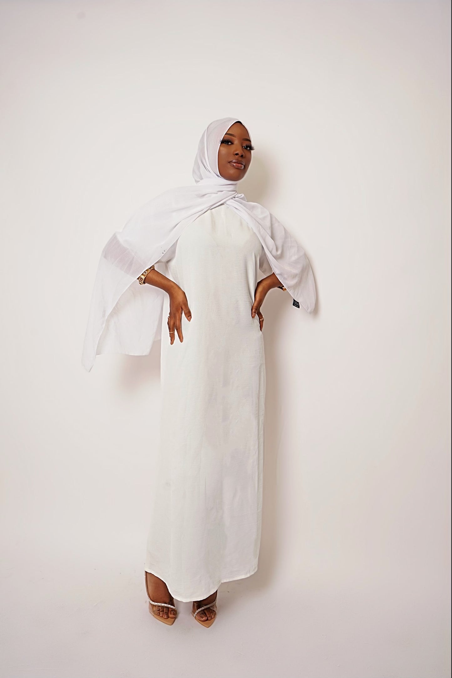 Essential Maxi Inner Slip Dress - White