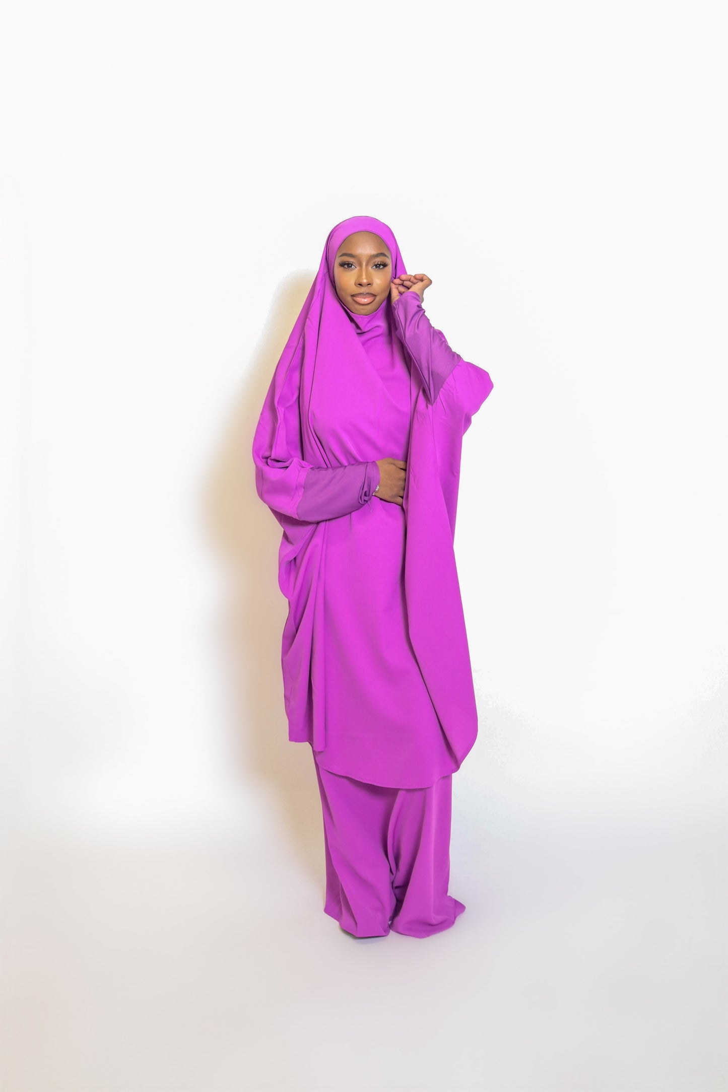 Basit Jilbab - Purple