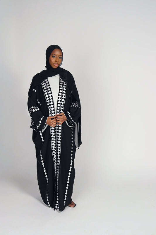 Ceta Abaya - Black & White