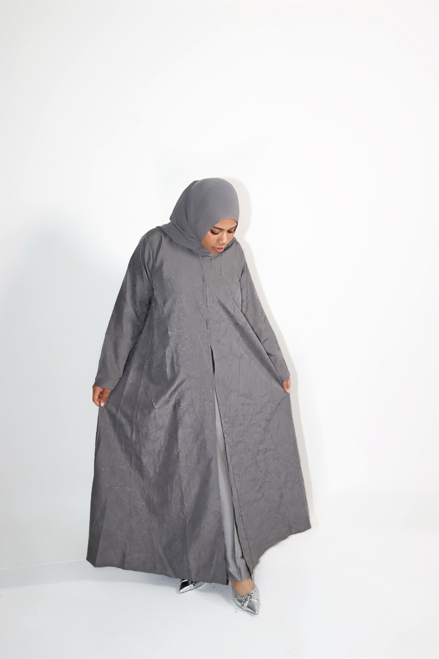 Grey Serene Abaya