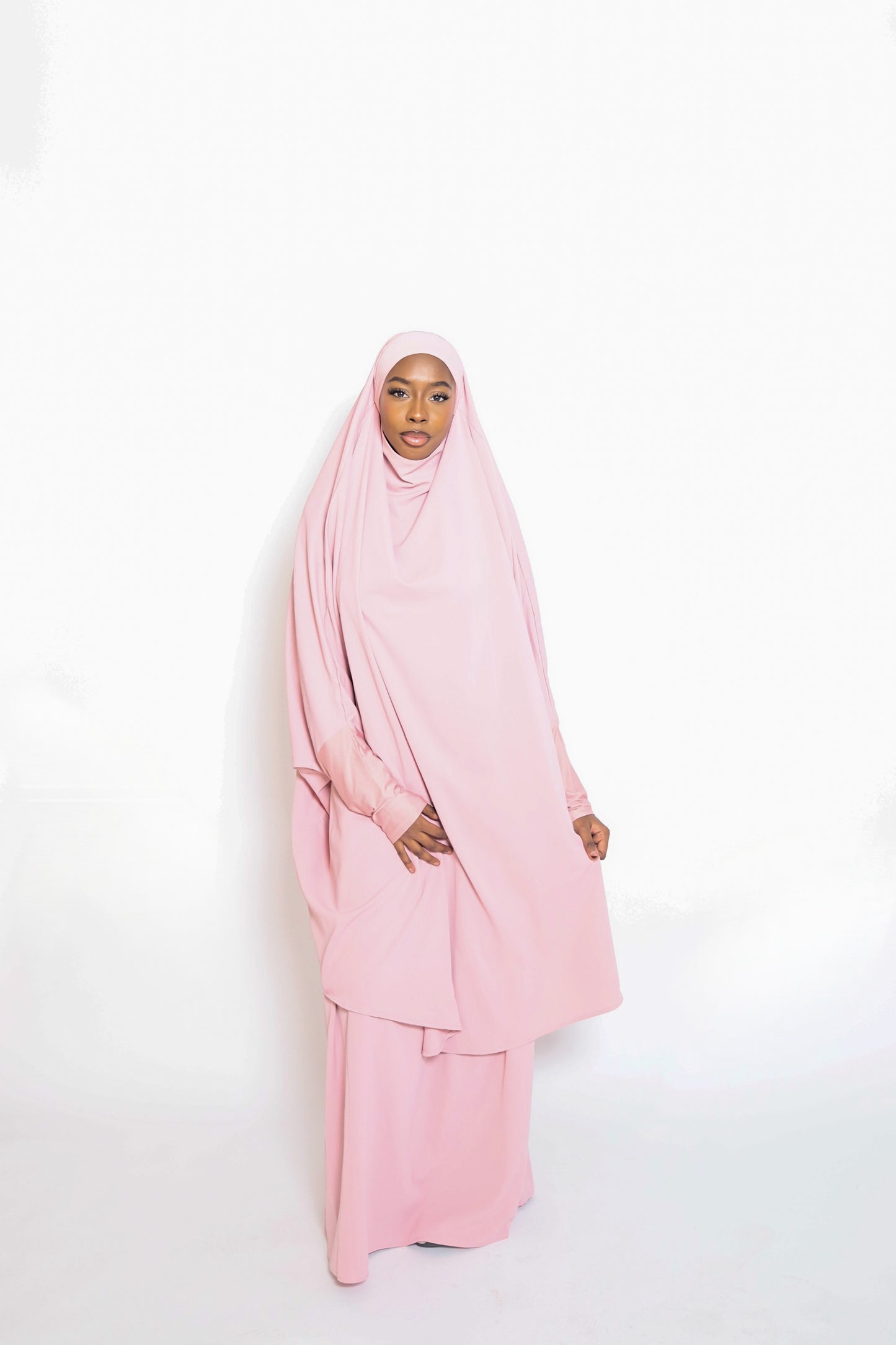 Basit Jilbab - Baby Pink