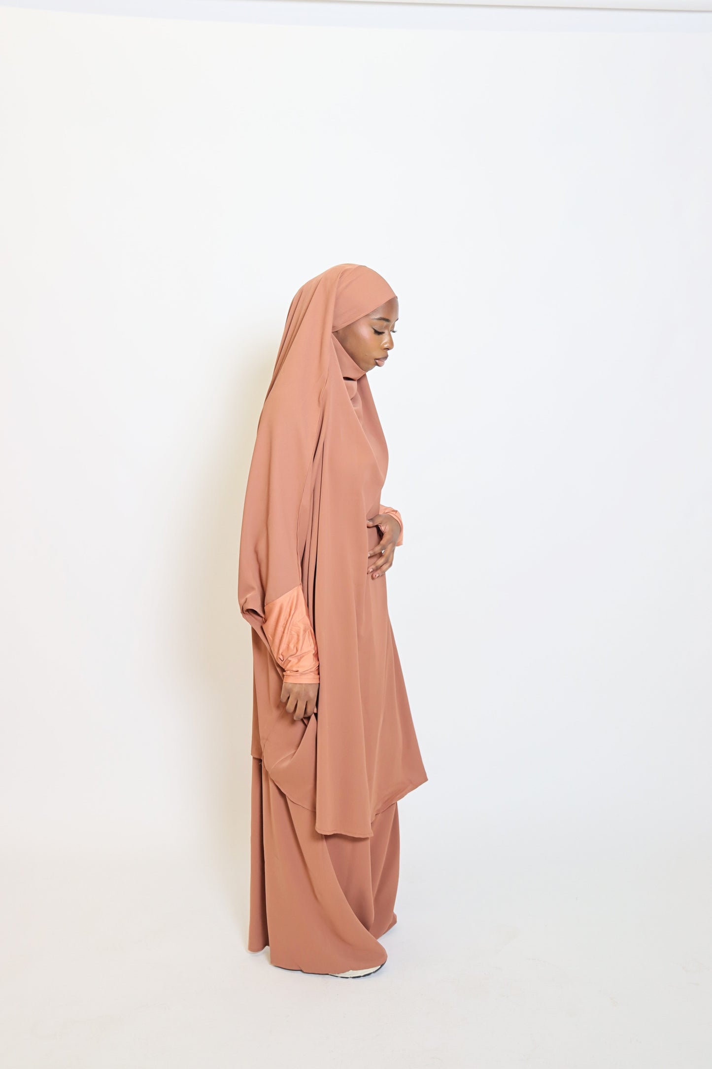 Basit Jilbab - Chestnut