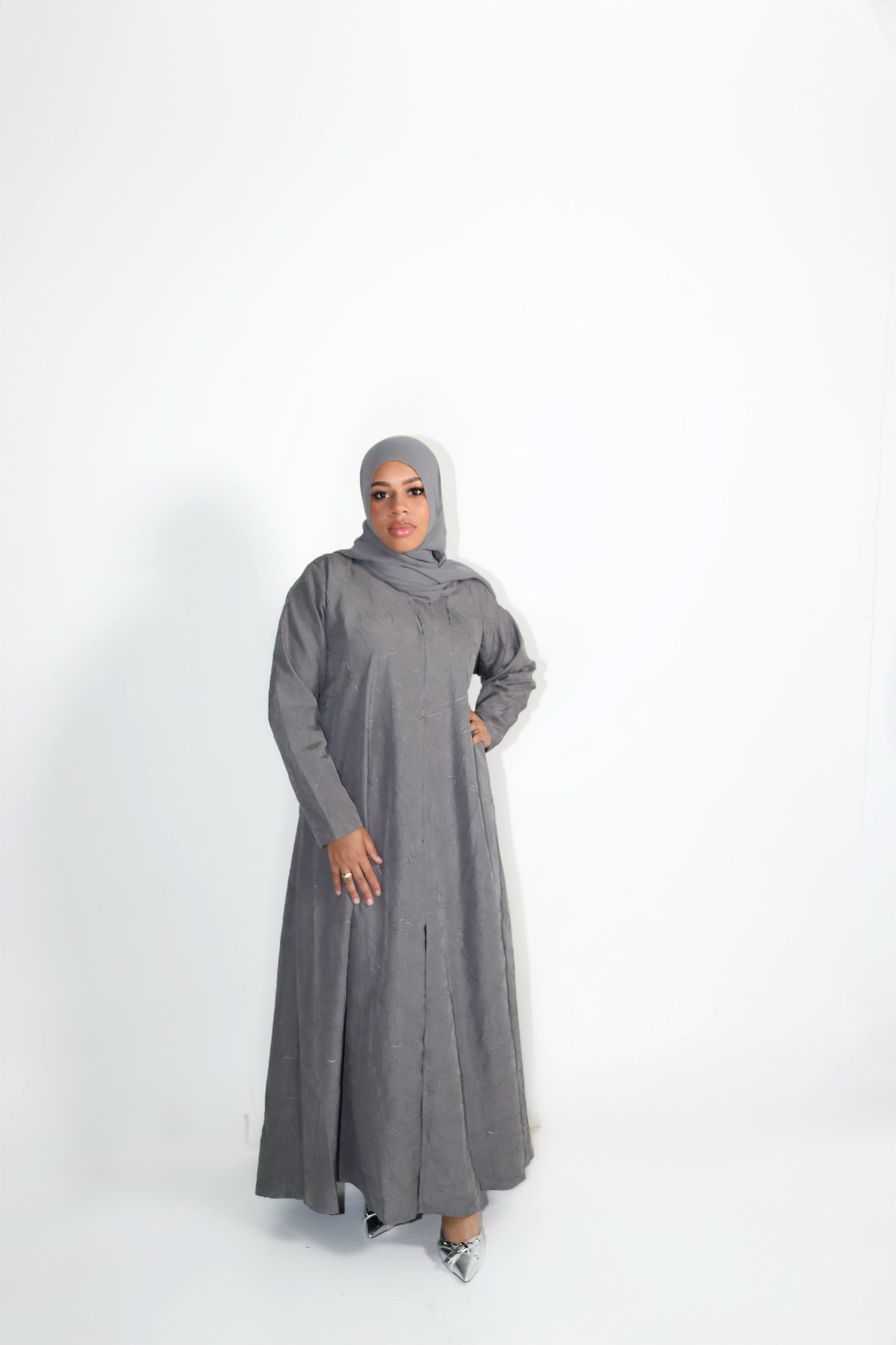Grey Serene Abaya