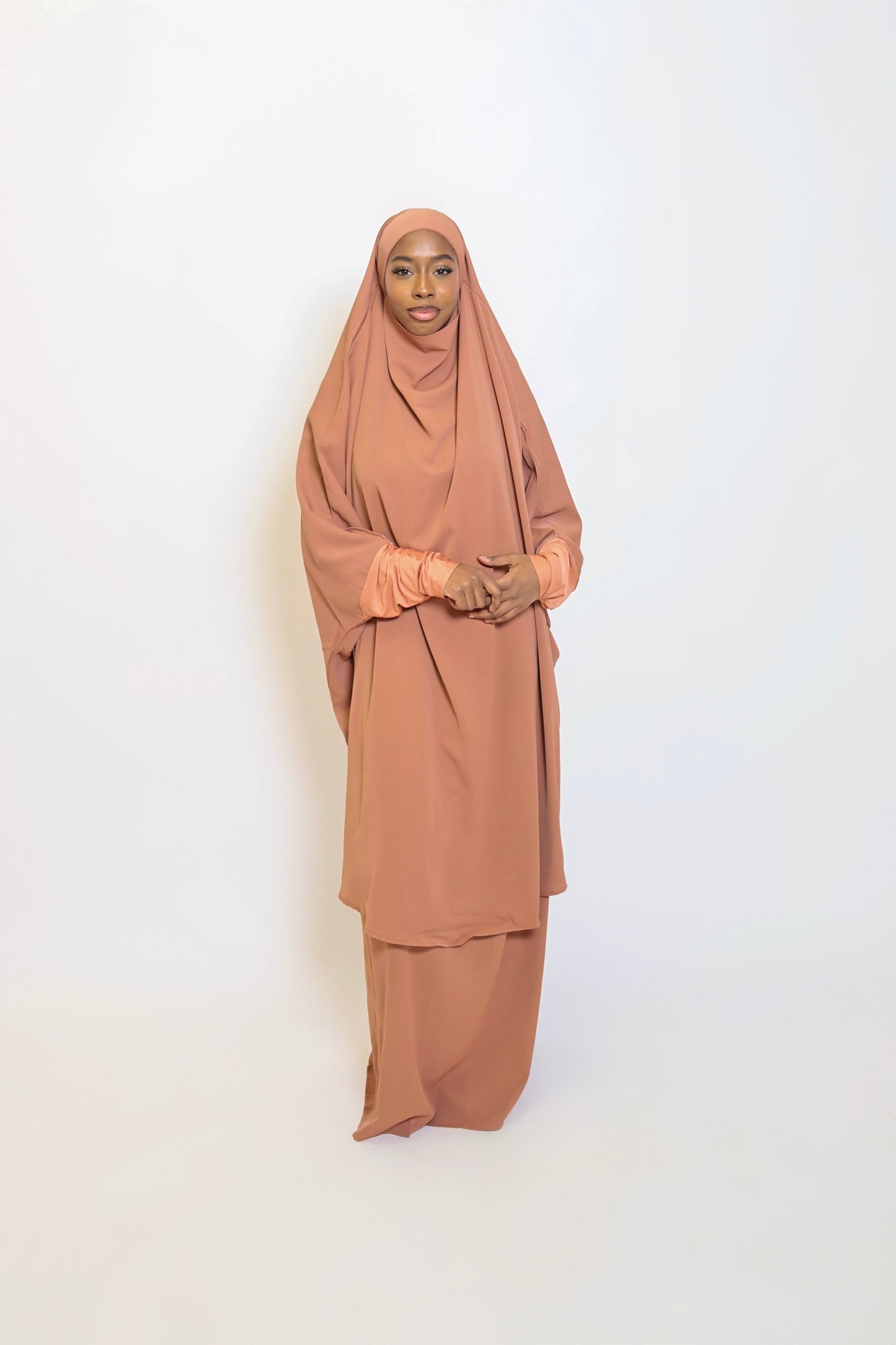 Basit Jilbab - Chestnut