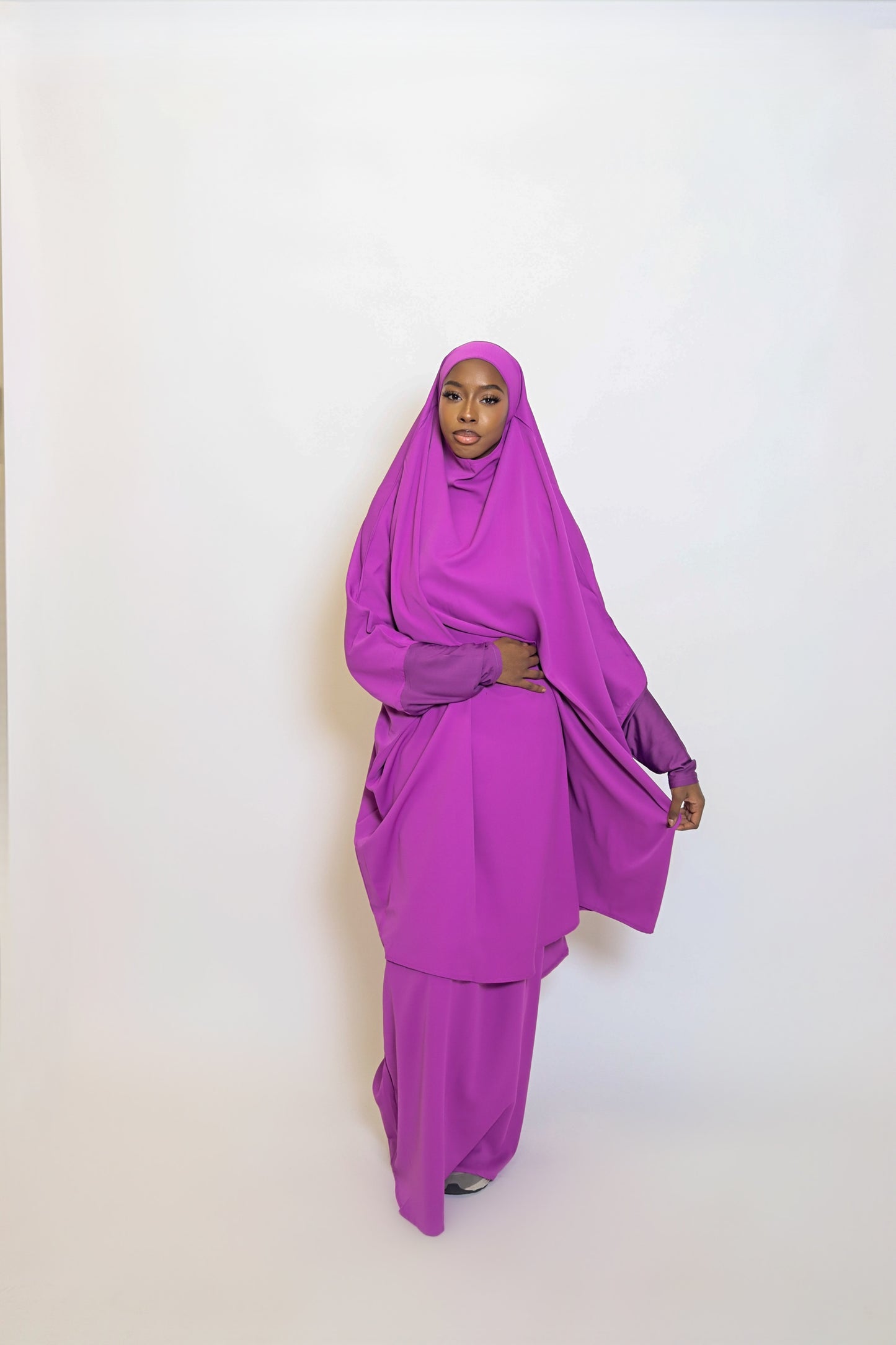 Basit Jilbab - Purple