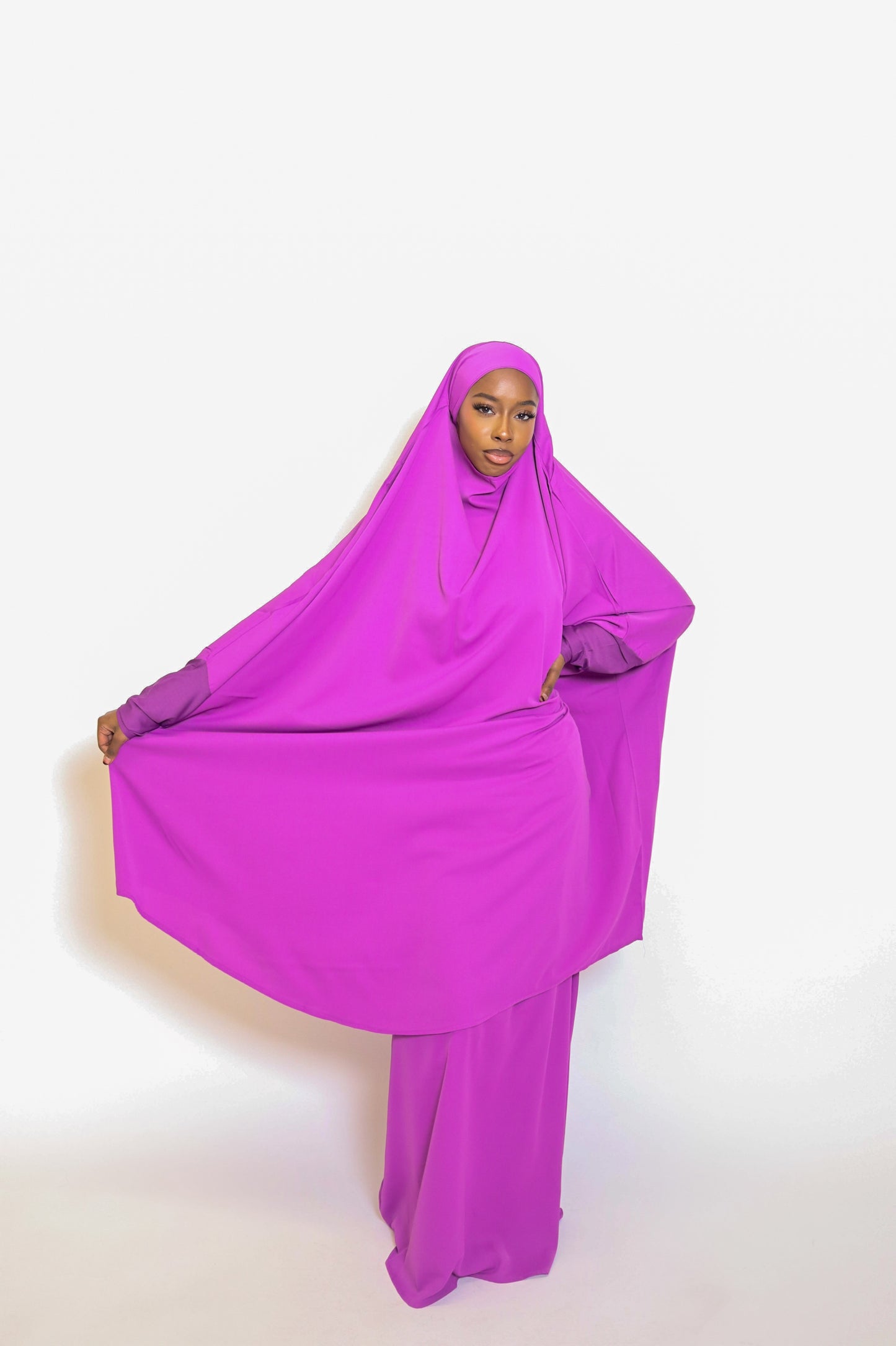 Basit Jilbab - Purple