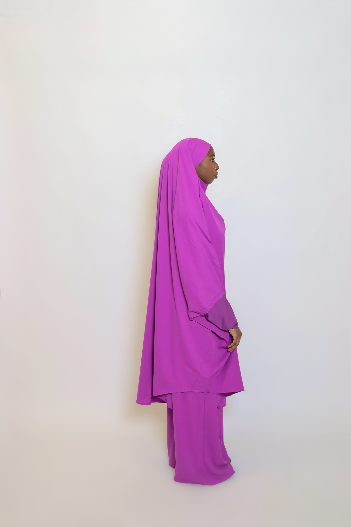 Basit Jilbab - Purple