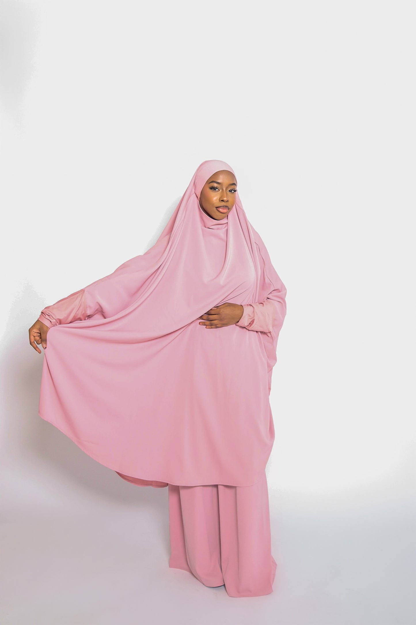 Basit Jilbab - Baby Pink