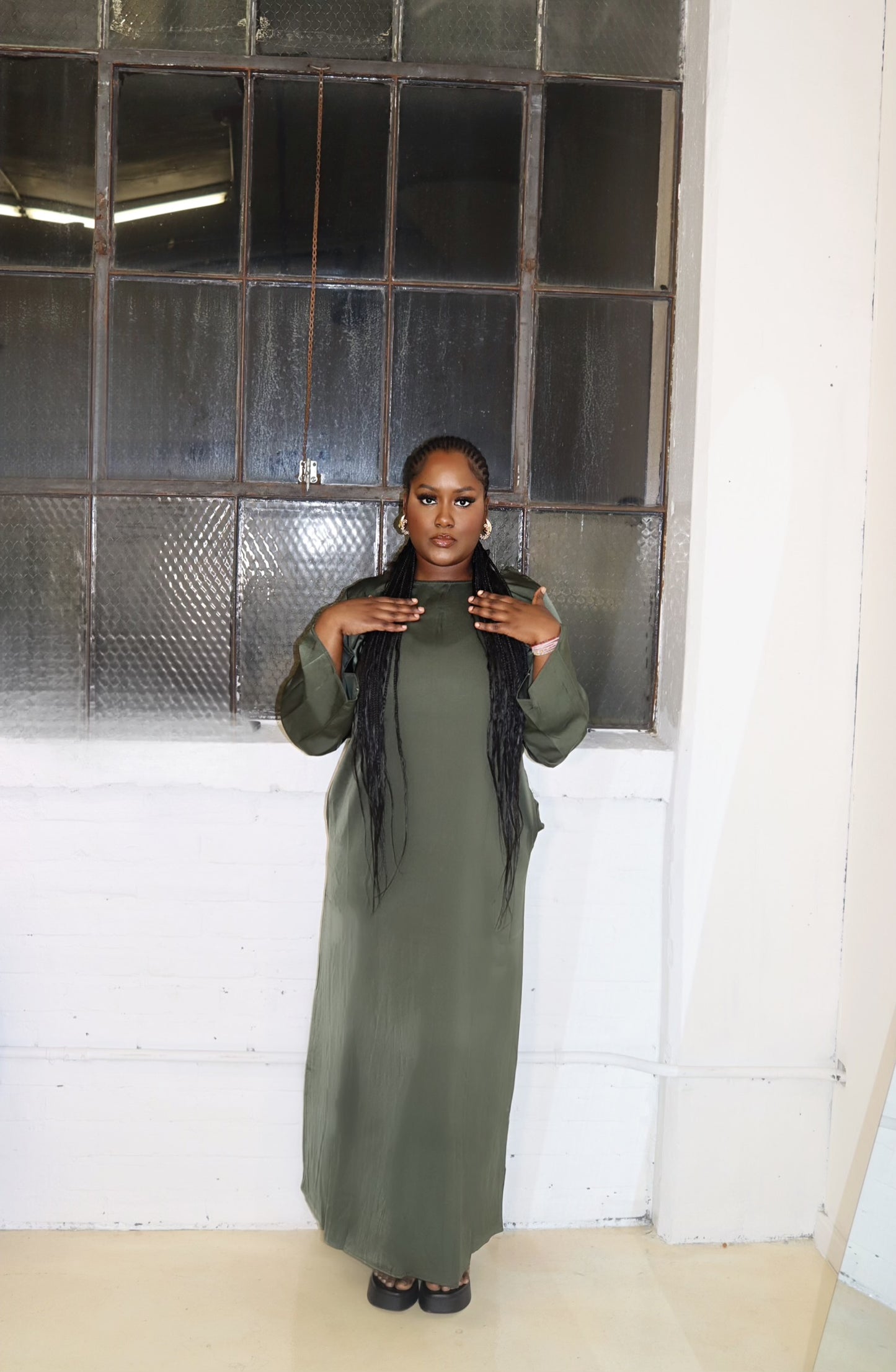 Assa Dress - Olive Green