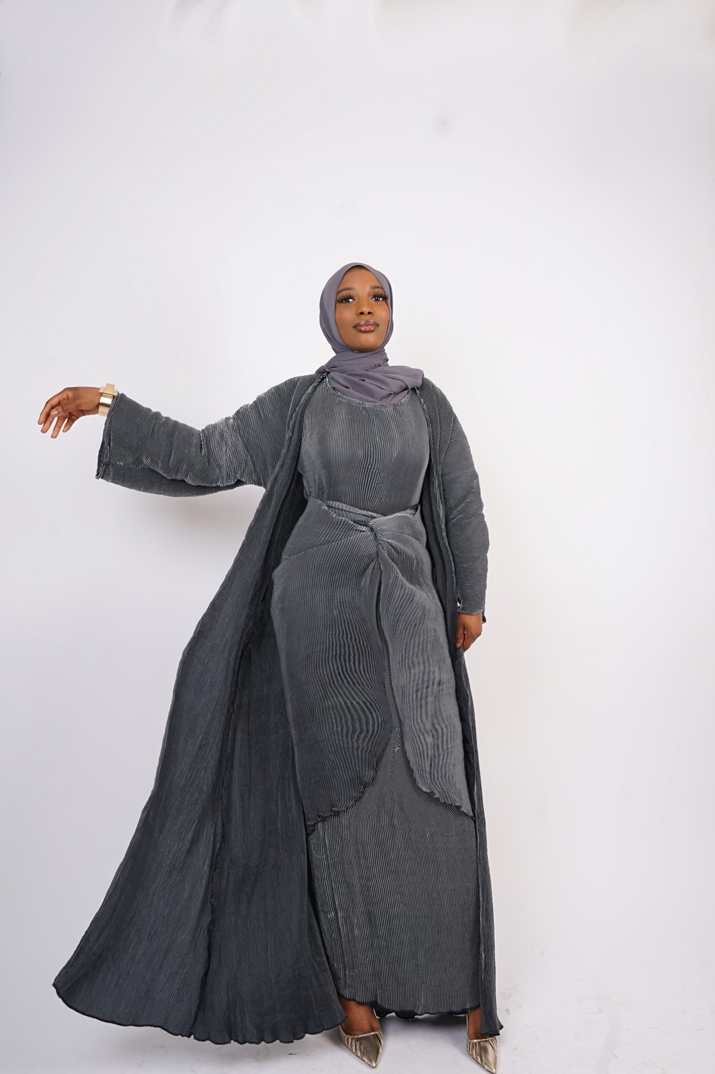 It Girl Abaya - Grey