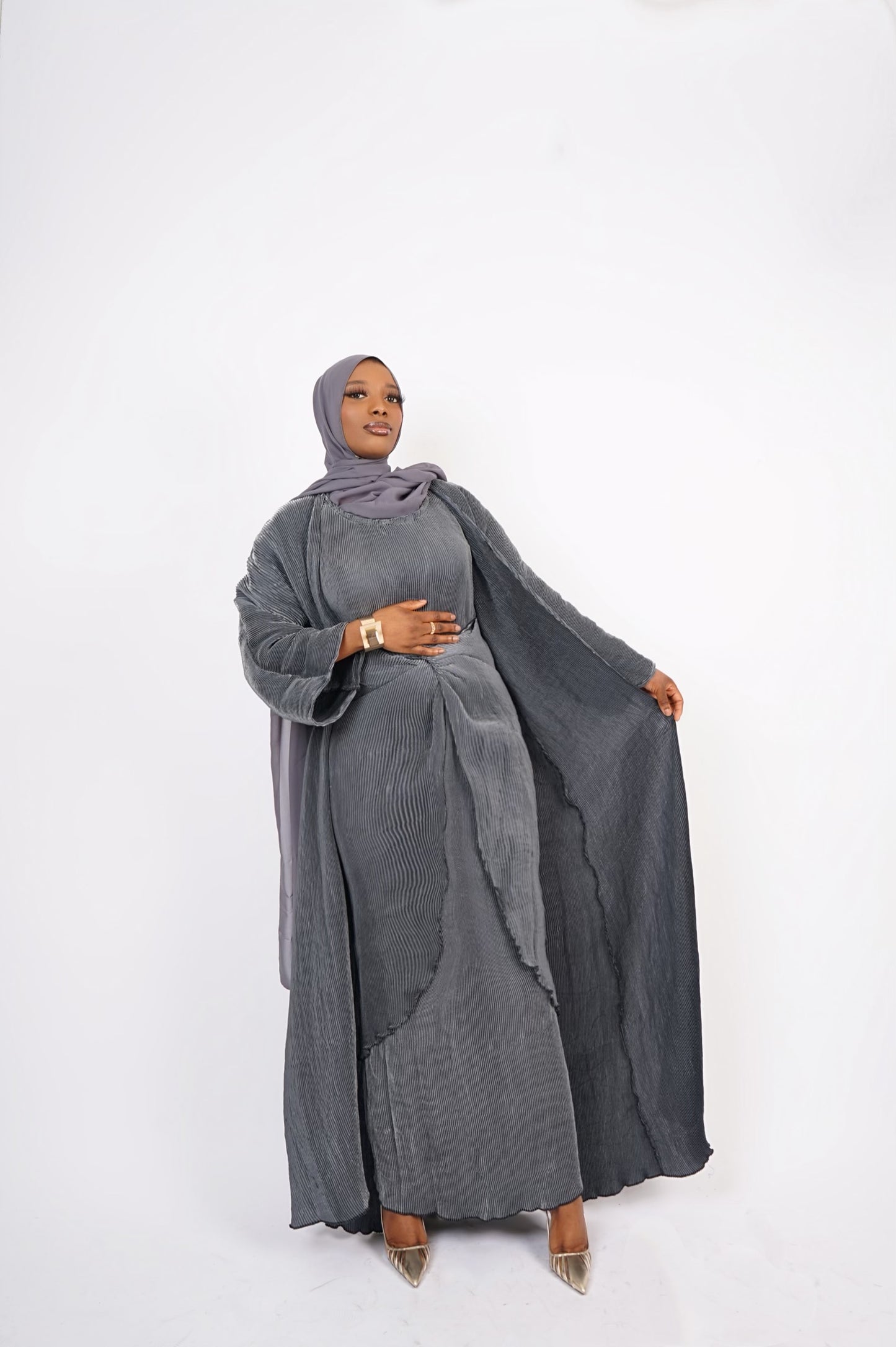 It Girl Abaya - Grey