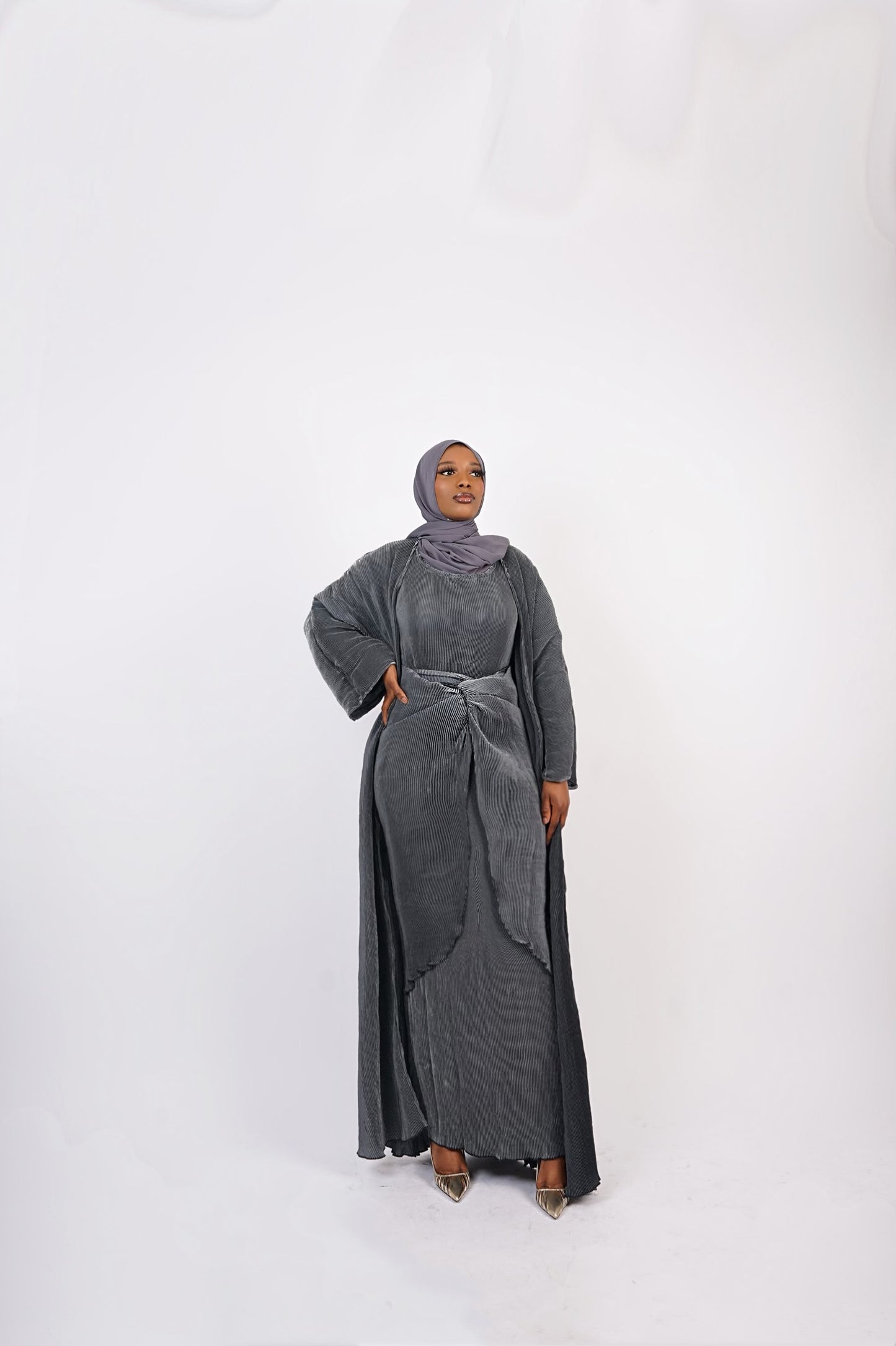 It Girl Abaya - Grey