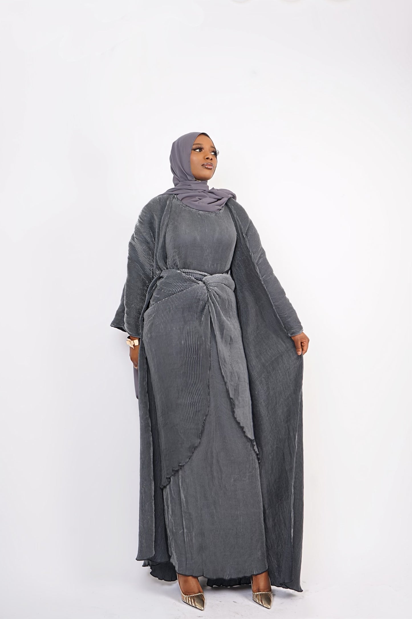 It Girl Abaya - Grey