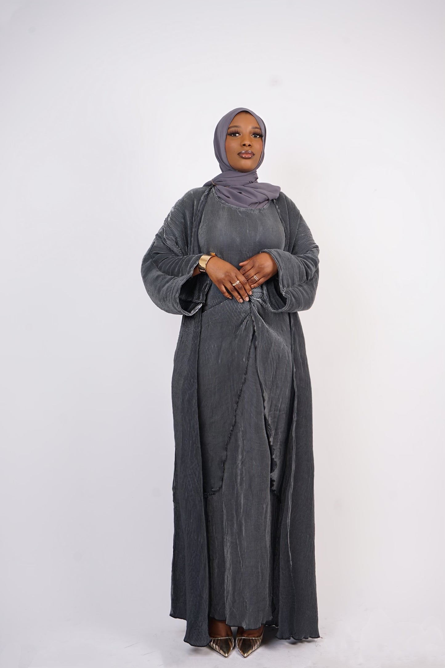 It Girl Abaya - Grey