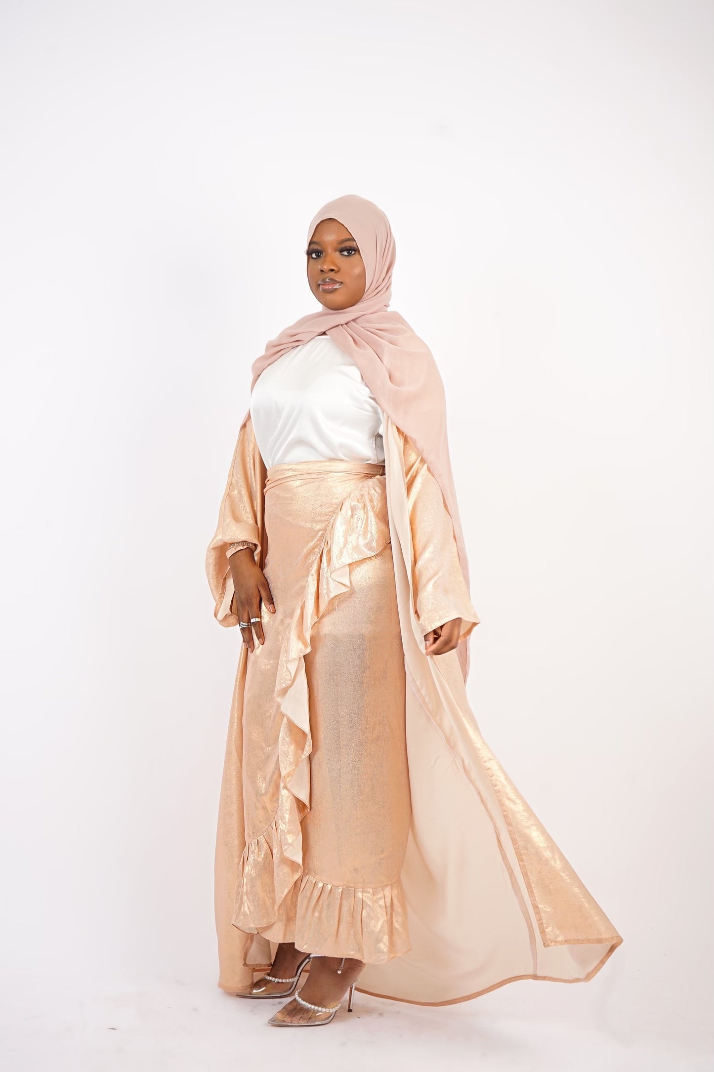 Hara Abaya - Champeign Peach