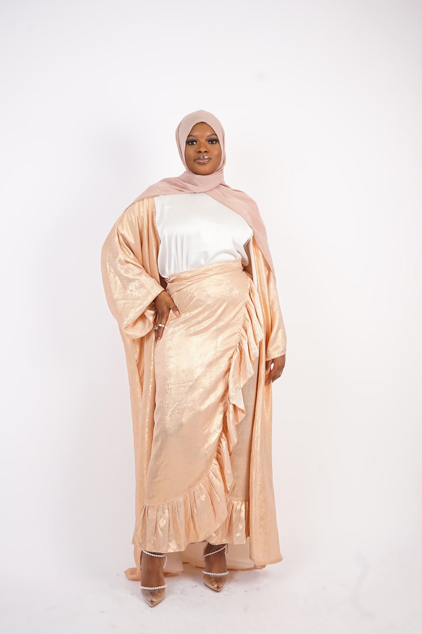 Hara Abaya - Champeign Peach