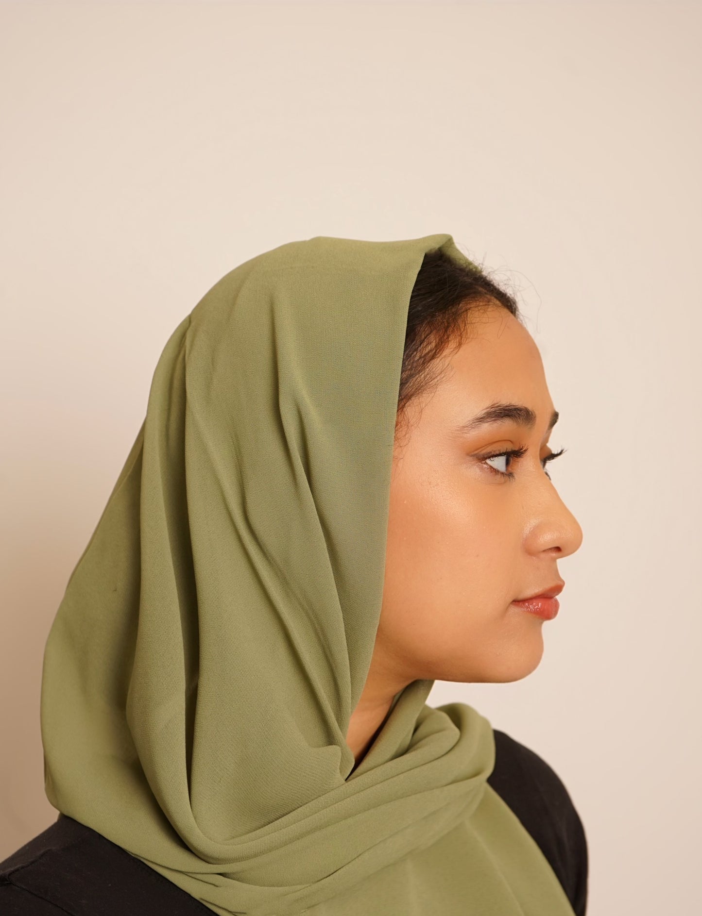 Thyme Chiffon Hijab - Olive