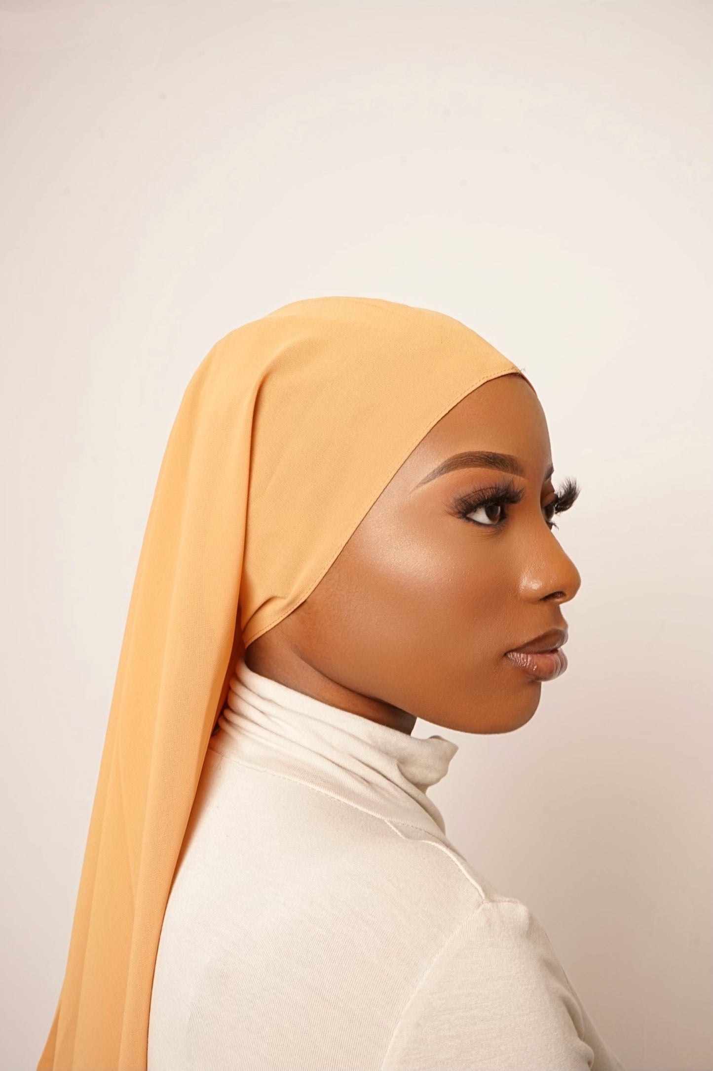 Deinaba Chiffon Hijab - Nude