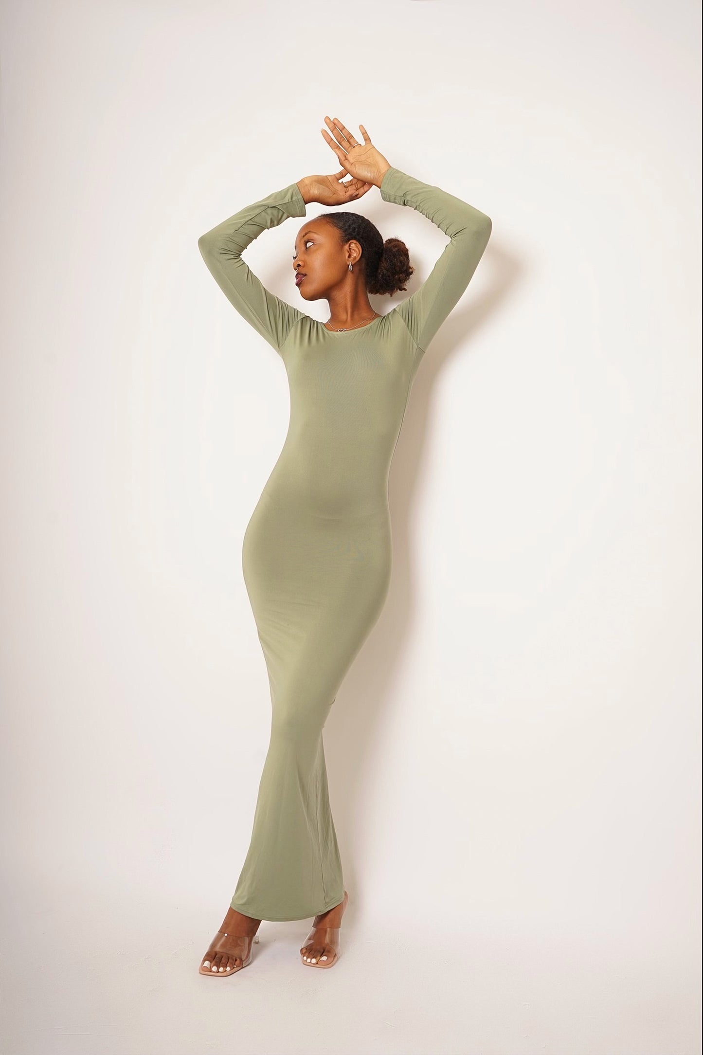 Ru Maxi Bodycon Dress - Sage Green