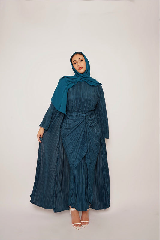 It Girl Abaya - Peacock