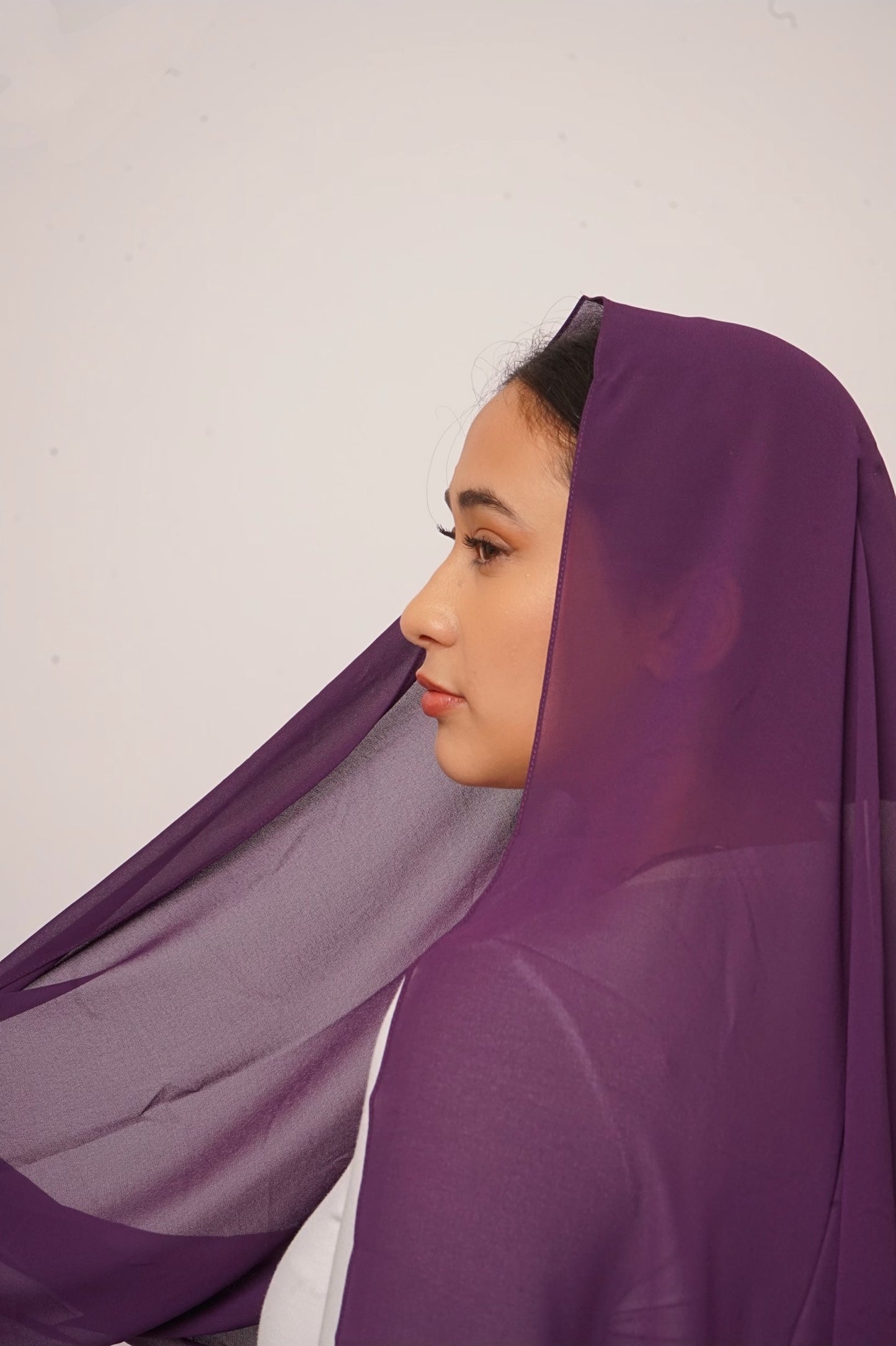 Yazz Chiffon Hijab - Purple