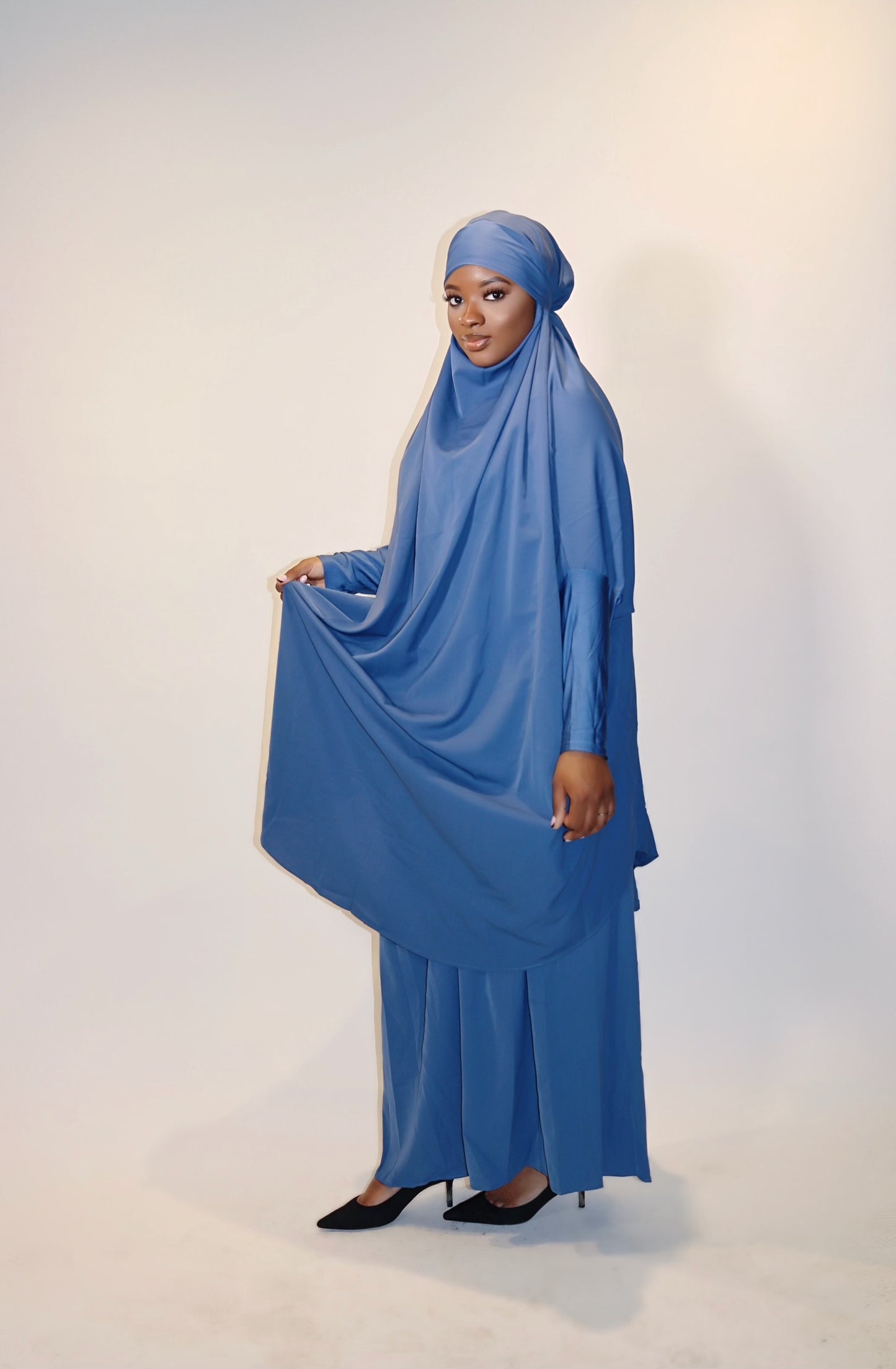 Basit Jilbab - Blue