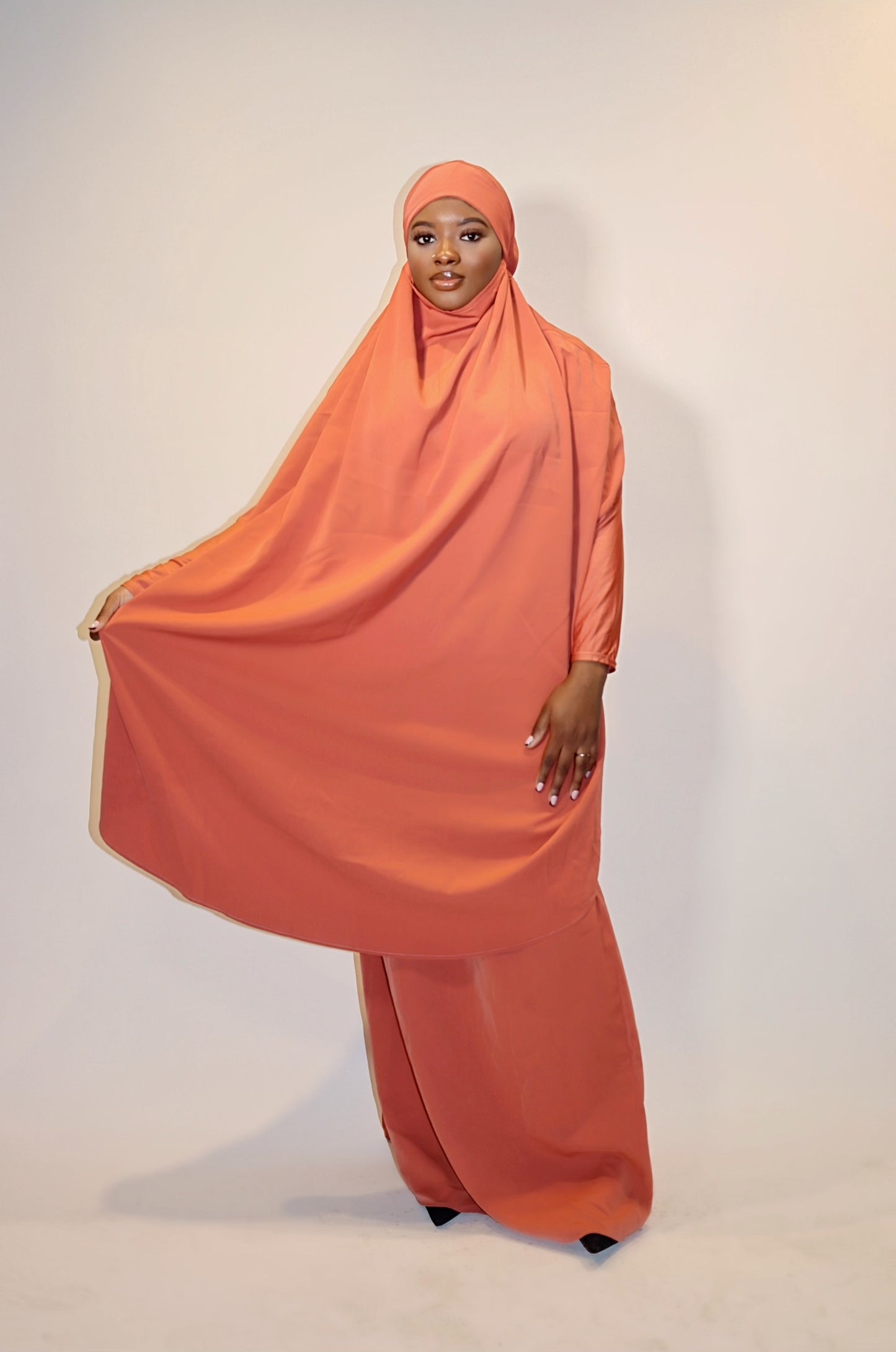 Basit Jilbab - Orange