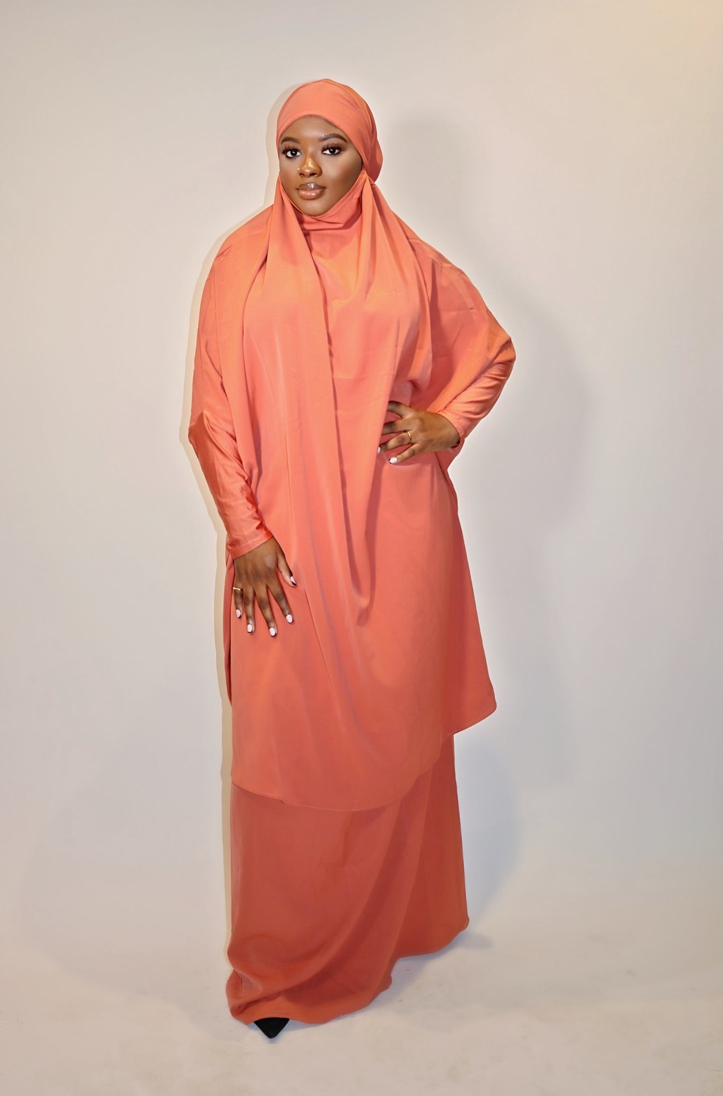 Basit Jilbab - Orange