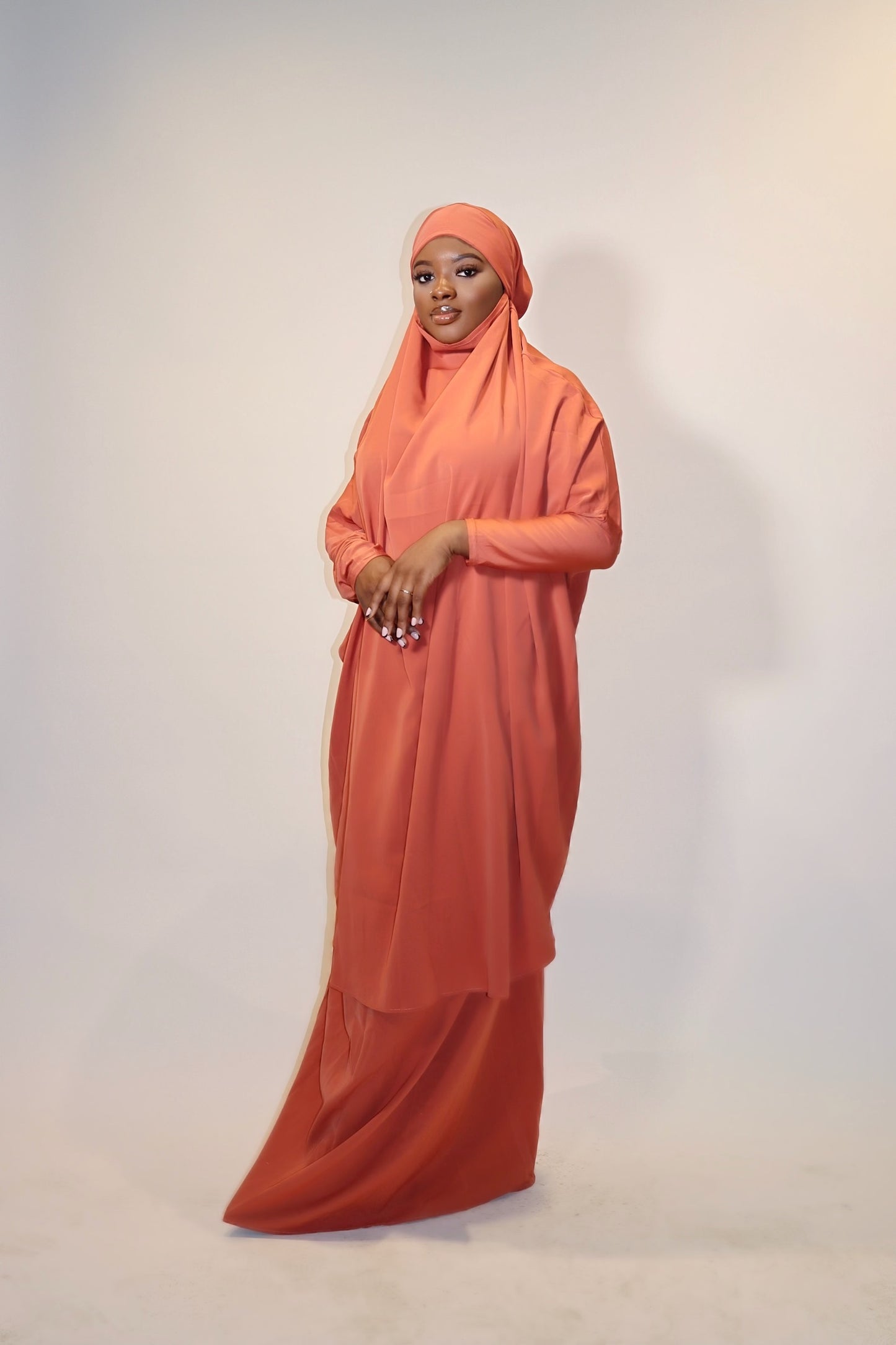 Basit Jilbab - Orange